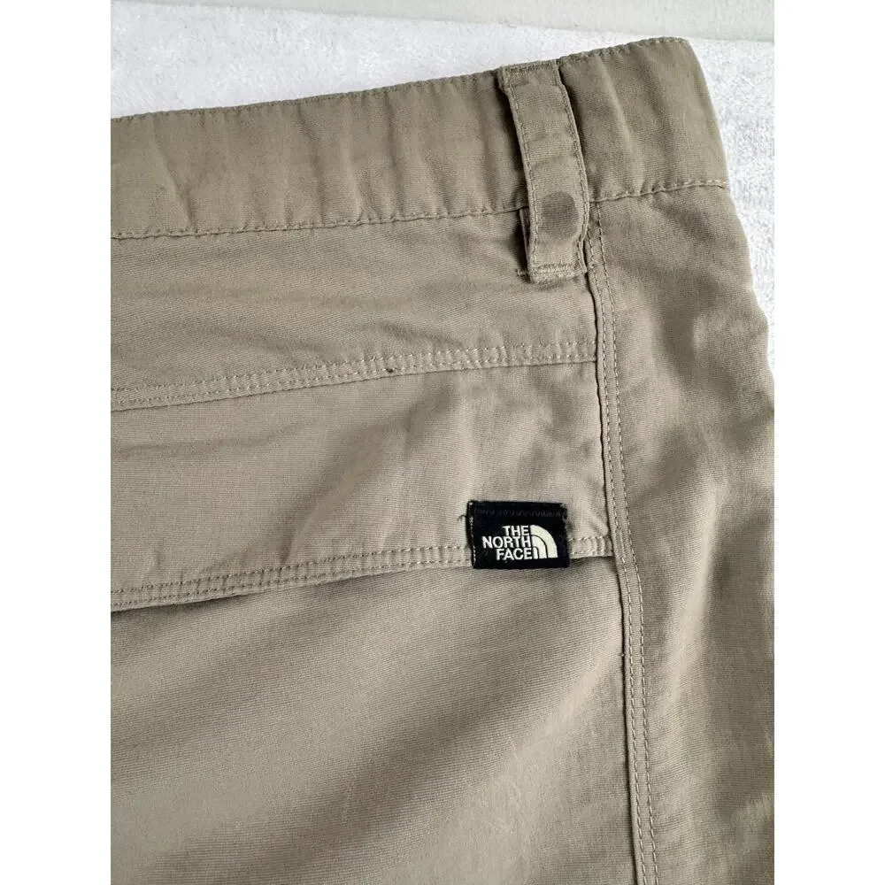 The North Face Mens XXL Beige Paramount Convertible Zip Off Hiking Cargo Pants